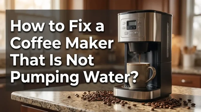 How to Fix a Coffee Maker That Is Not Pumping Water?