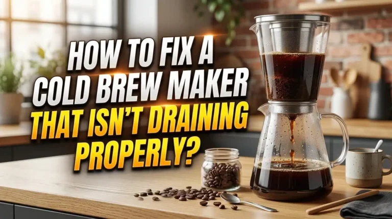 How to Fix a Cold Brew Maker That Isn’t Draining Properly?