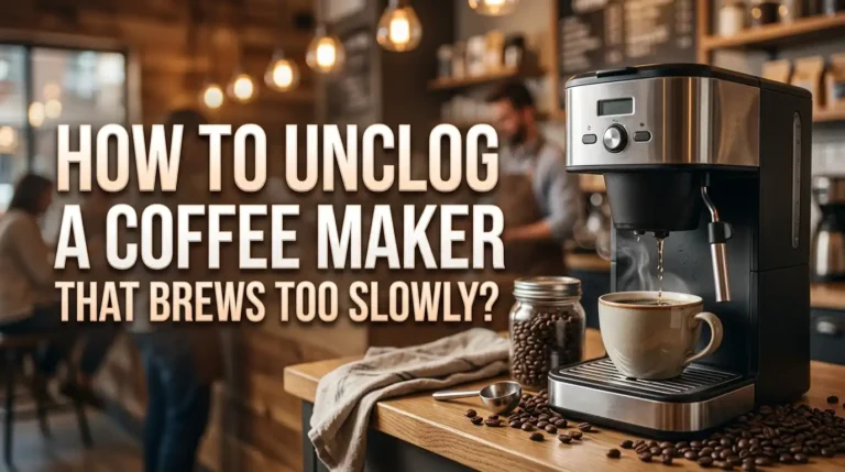 How to Unclog a Coffee Maker That Brews Too Slowly?