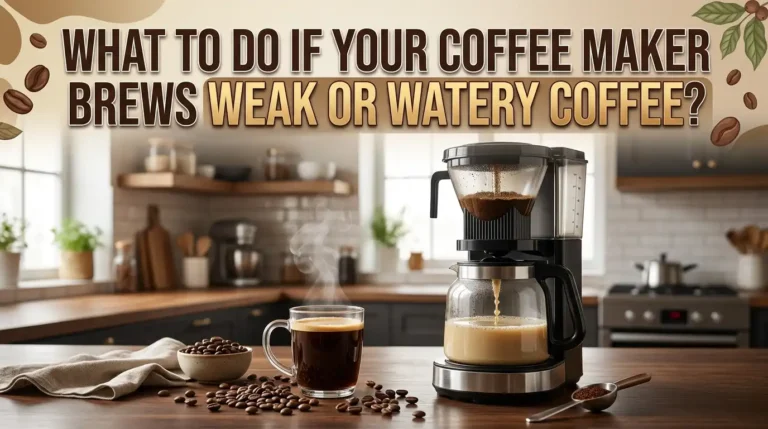 What to Do If Your Coffee Maker Brews Weak or Watery Coffee?