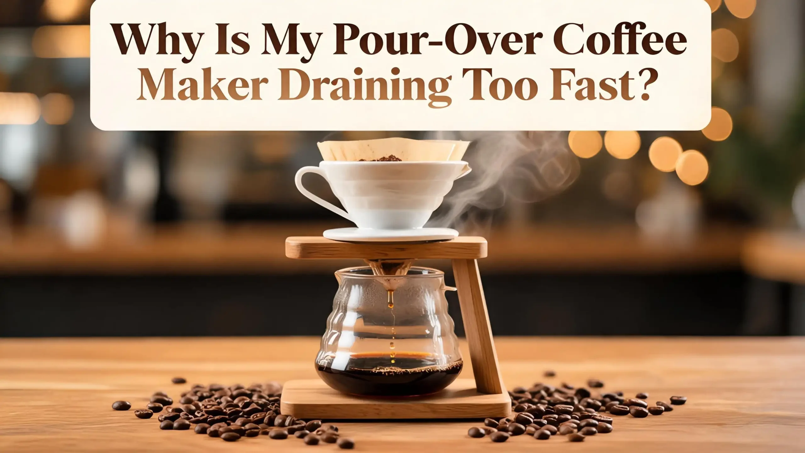 Why Is My Pour Over Coffee Maker Draining Too Fast?
