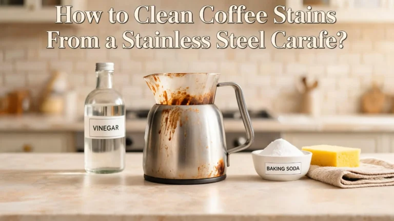 How to Clean Coffee Stains From a Stainless Steel Carafe?