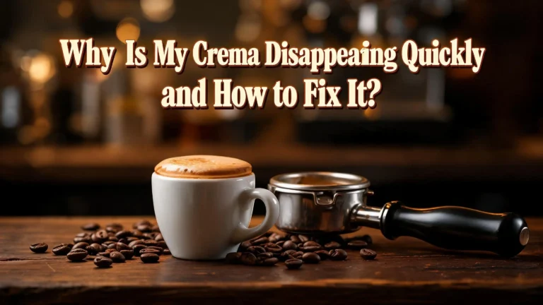 Why Is My Espresso Crema Disappearing Quickly?