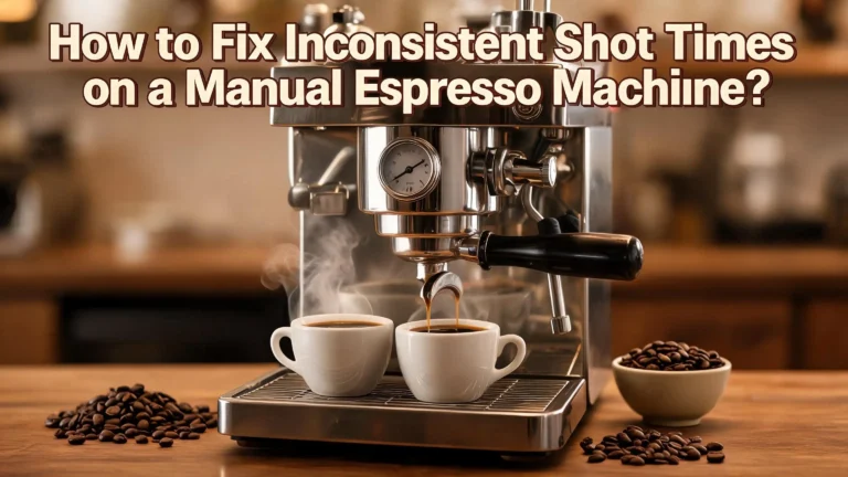 How to Fix Inconsistent Shot Times on a Manual Espresso Machine?