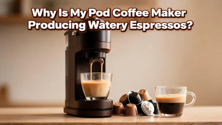Why Is My Pod Coffee Maker Producing Watery Espressos?