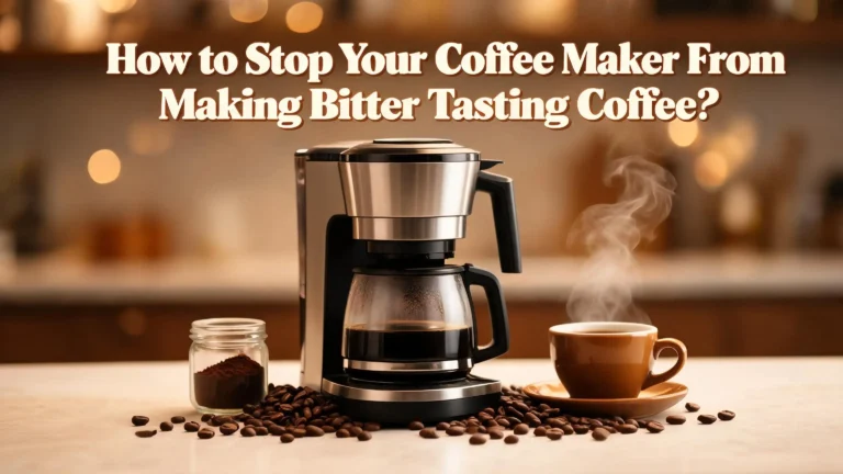 How to Stop Your Coffee Maker From Making Bitter Tasting Coffee?