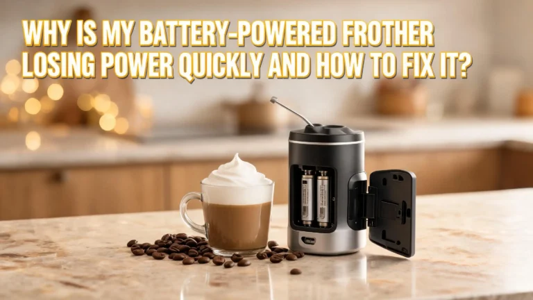 Why Is My Battery Powered Milk Frother Losing Power Quickly and How to Fix It?