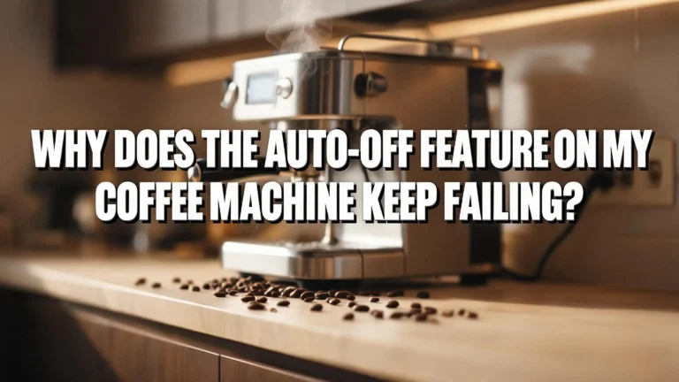 Why Does the Auto-Off Feature on My Coffee Machine Keep Failing?