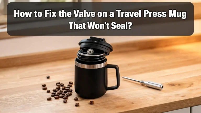 How to Fix the Valve on a Travel Press Mug That Won’t Seal?