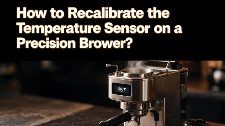 How to Recalibrate the Temperature Sensor on a Precision Brewer?