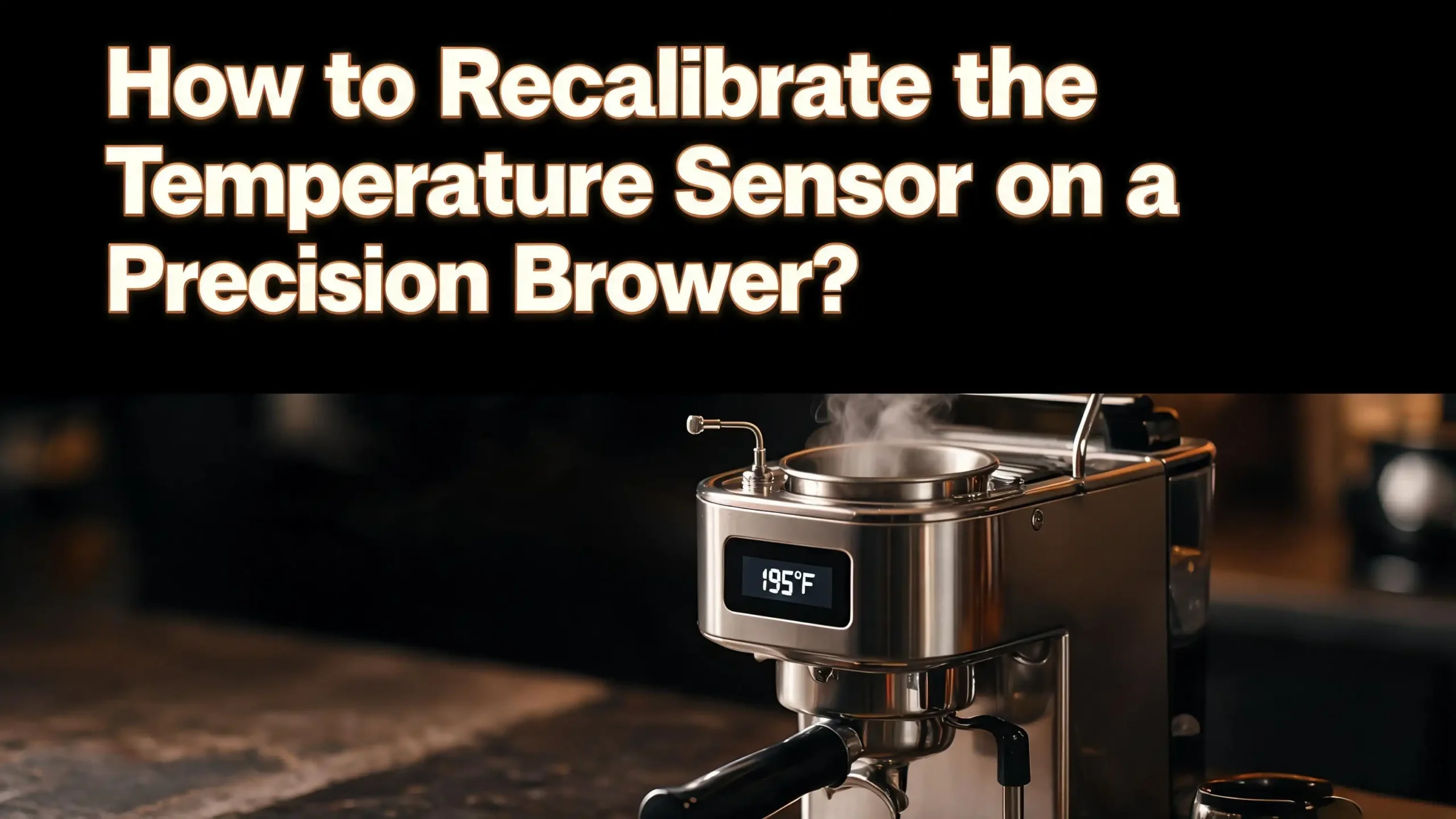 How to Recalibrate the Temperature Sensor on a Precision Brewer?