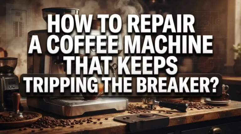 How To Repair A Coffee Machine That Keeps Tripping The Breaker?
