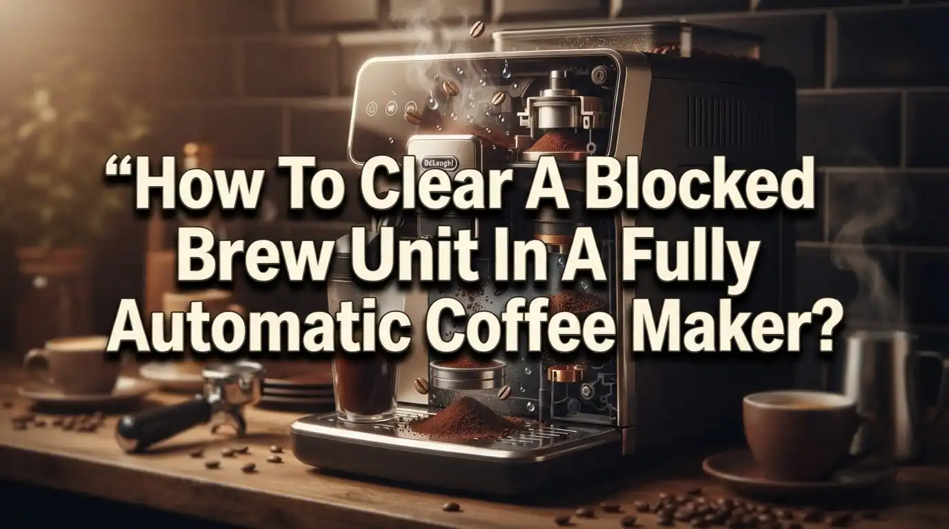How To Clear A Blocked Brew Unit In A Fully Automatic Coffee Maker?