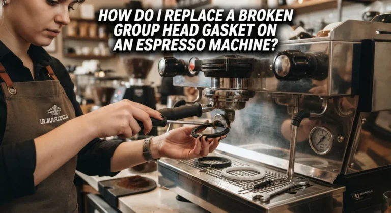 How Do I Replace A Broken Group Head Gasket On An Espresso Machine?