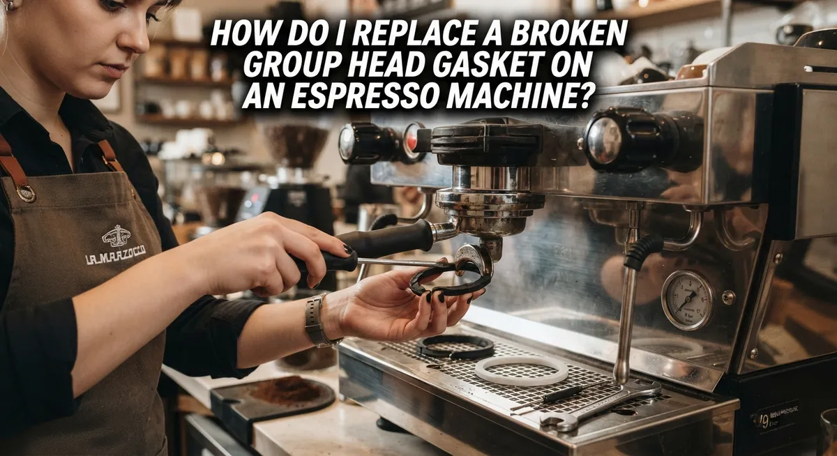 How Do I Replace A Broken Group Head Gasket On An Espresso Machine?