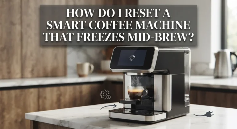 How Do I Reset A Smart Coffee Machine That Freezes Mid-Brew?