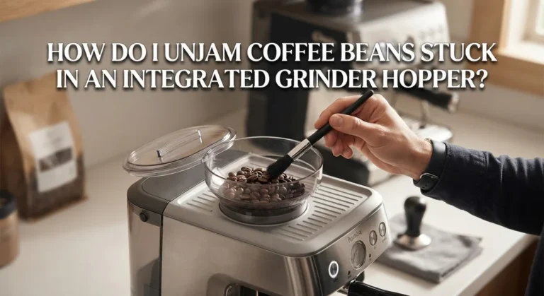 How Do I Unjam Coffee Beans Stuck In An Integrated Grinder Hopper?
