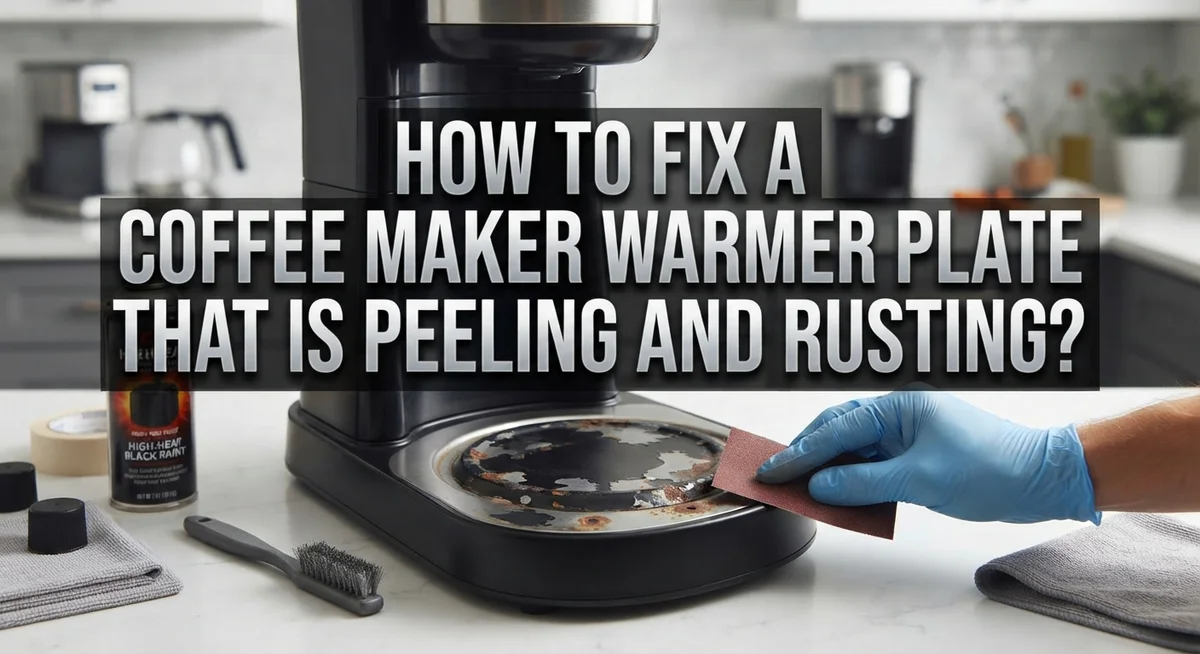 How To Fix A Coffee Maker Warmer Plate That Is Peeling And Rusting?