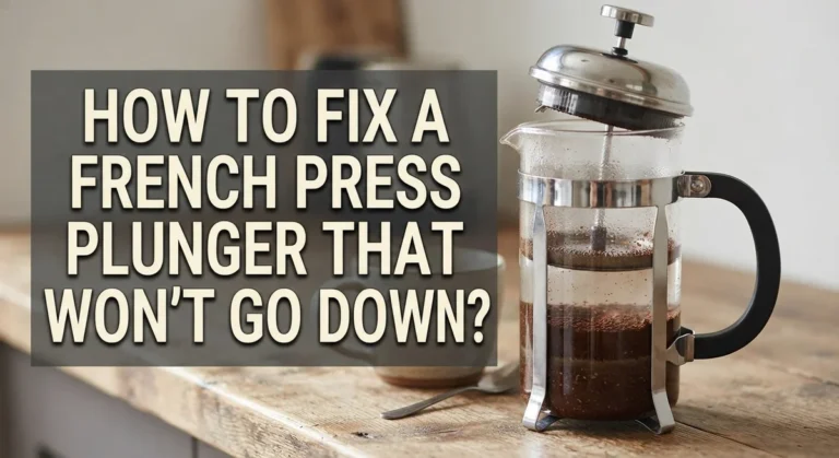 How To Fix A French Press Plunger That Won’t Go Down?