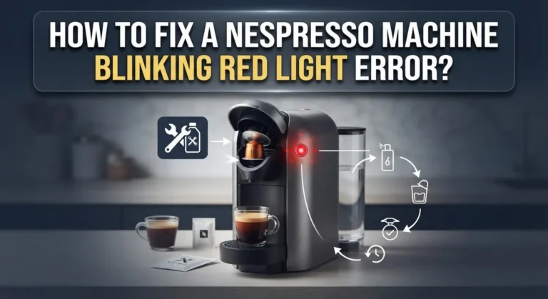 How To Fix A Nespresso Machine Blinking Red Light Error?