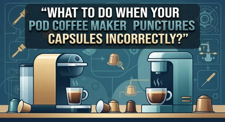 What To Do When Your Pod Coffee Maker Punctures Capsules Incorrectly?