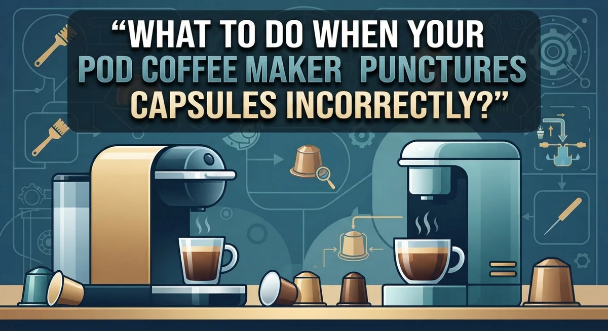 What To Do When Your Pod Coffee Maker Punctures Capsules Incorrectly?