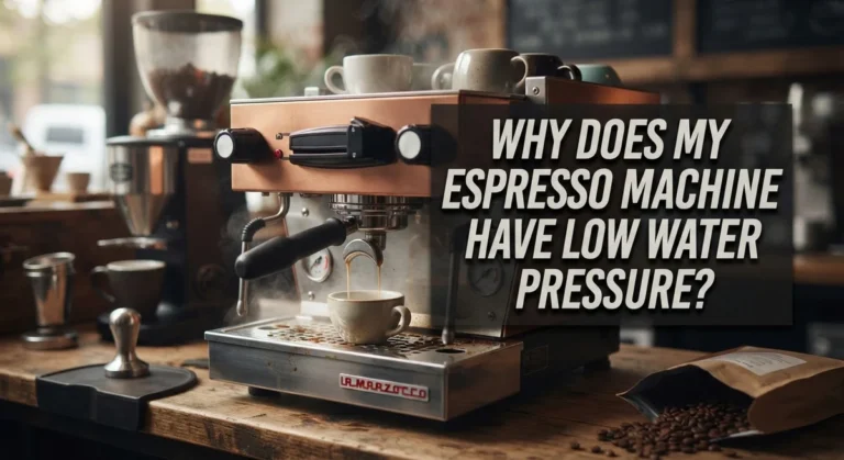 Why Does My Espresso Machine Have Low Water Pressure?