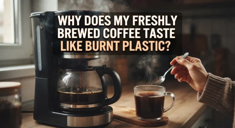Why Does My Freshly Brewed Coffee Taste Like Burnt Plastic?