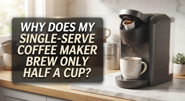 Why Does My Single-Serve Coffee Maker Brew Only Half A Cup?