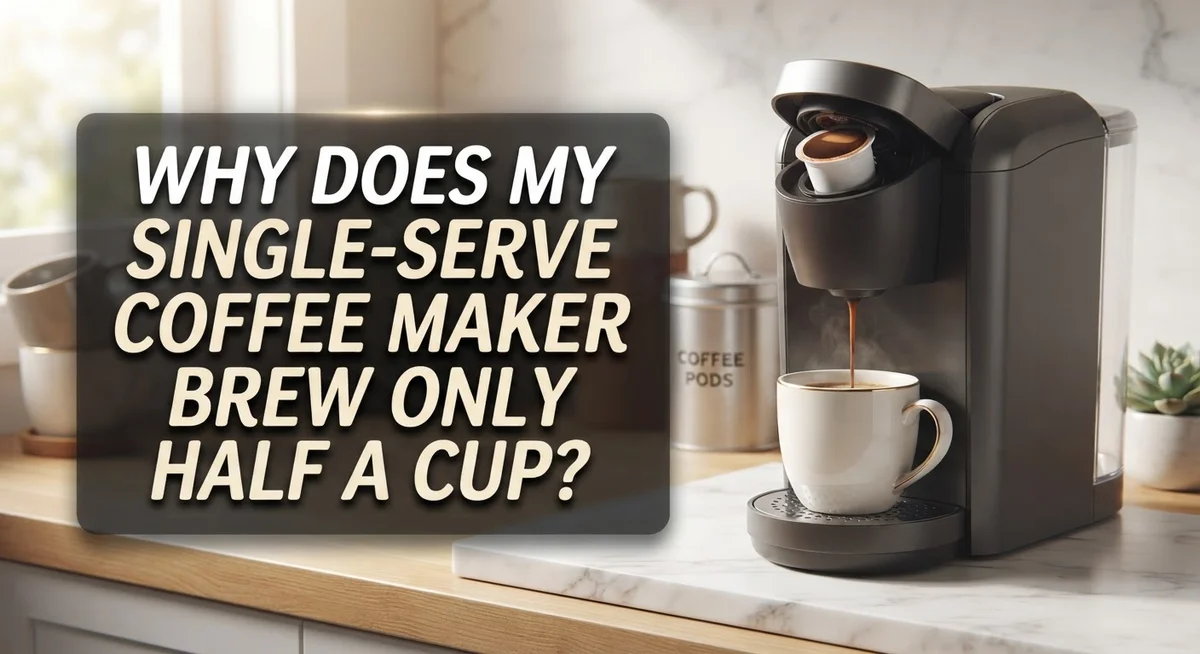 Why Does My Single-Serve Coffee Maker Brew Only Half A Cup?