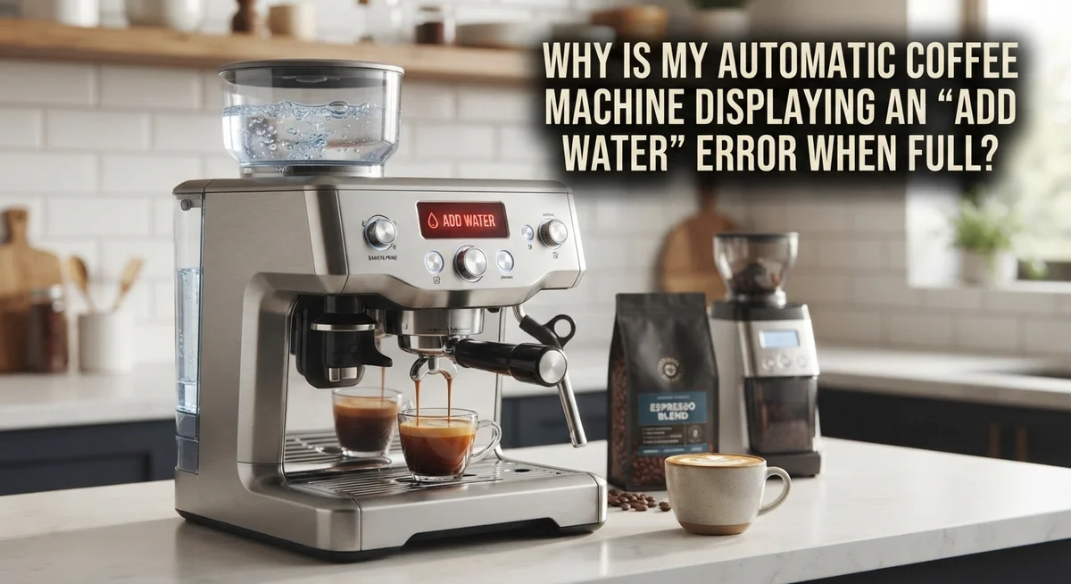 Why Is My Automatic Coffee Machine Displaying an "Add Water" Error When Full?