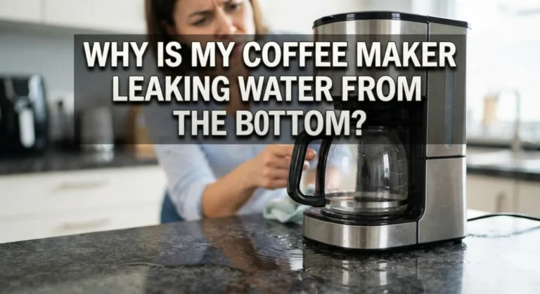 Why Is My Coffee Maker Leaking Water From The Bottom?