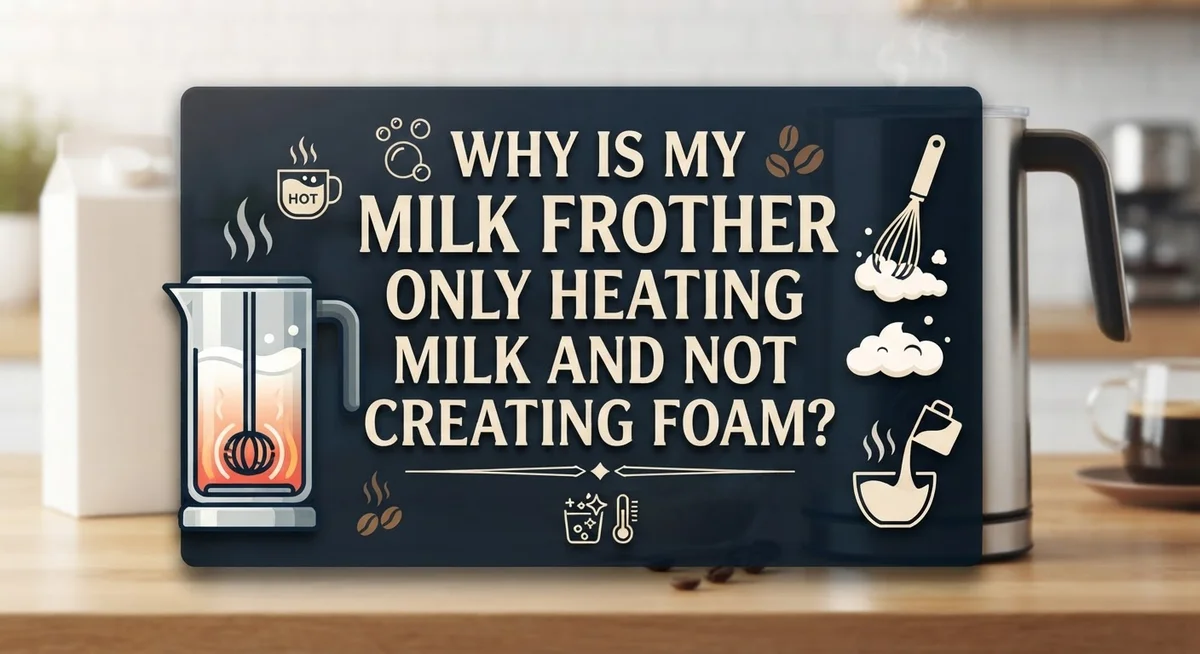 Why Is My Milk Frother Only Heating the Milk and Not Creating Foam?