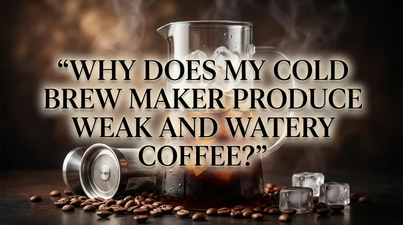 Why Does My Cold Brew Maker Produce Weak And Watery Coffee?